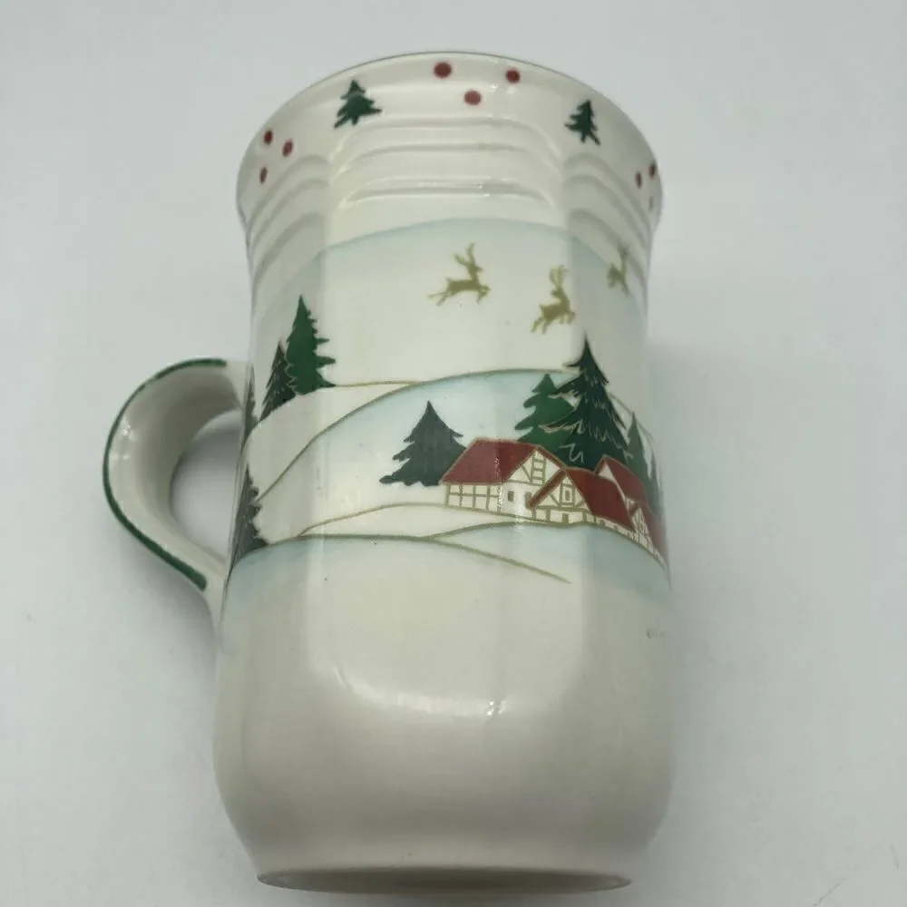 Micasa French Countryside Wonderland Cappuccino Mugs Lot of 2 F 9008 Like New